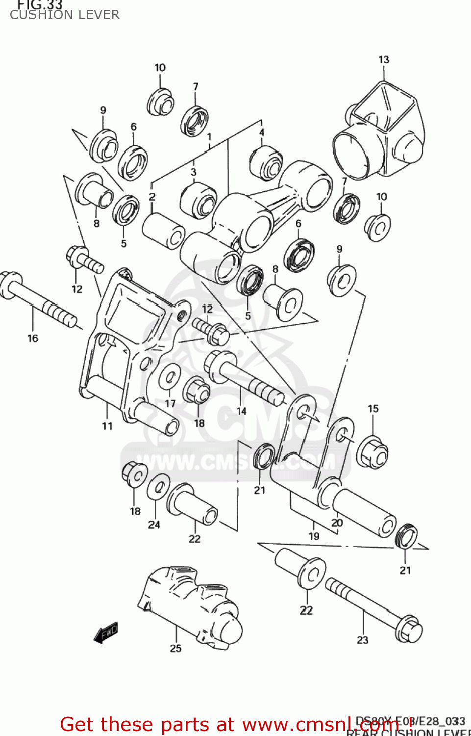 CUSHION LEVER DS80 1996 (T) USA (E03)