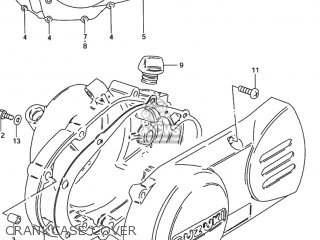 CRANKCASE COVER - DS80 1996 (T) USA (E03)