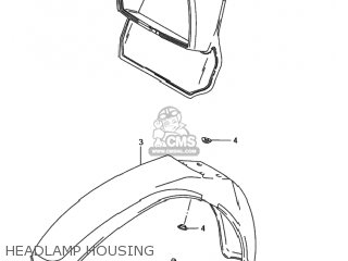 HEADLAMP HOUSING - DS80 1996 (T) USA (E03)