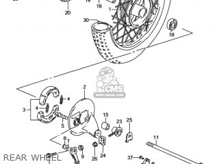 REAR WHEEL - DS80 1996 (T) USA (E03)