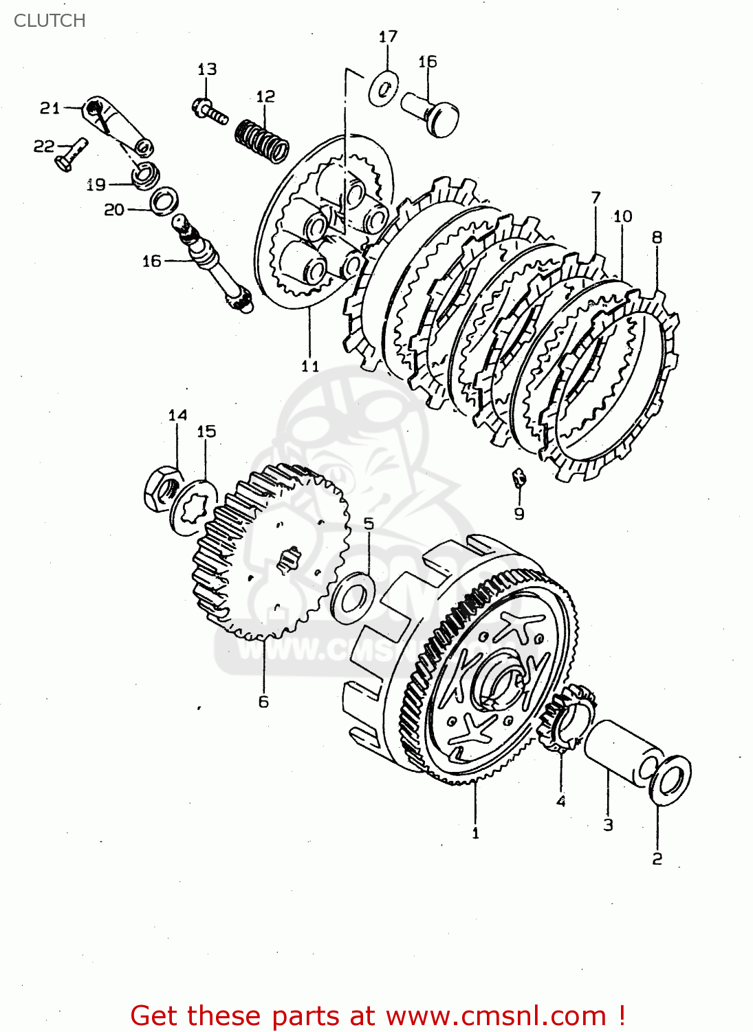 CLUTCH DS80 1997 (V) USA CANADA (E03 E28)