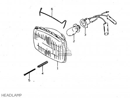 HEADLAMP - DS80 1997 (V) USA CANADA (E03 E28)