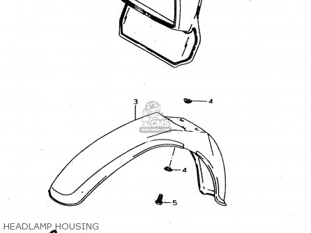 HEADLAMP HOUSING - DS80 1997 (V) USA CANADA (E03 E28)