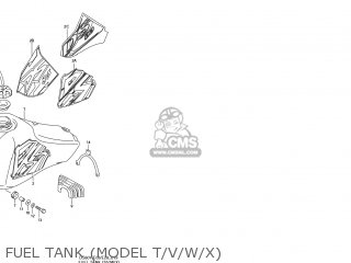 FUEL TANK (MODEL T/V/W/X) - DS80 1997 (V) USA (E03)