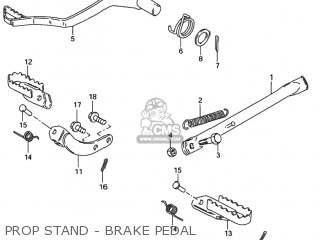 PROP STAND - BRAKE PEDAL - DS80 1997 (V) USA (E03)