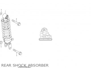 REAR SHOCK ABSORBER - DS80 1997 (V) USA (E03)