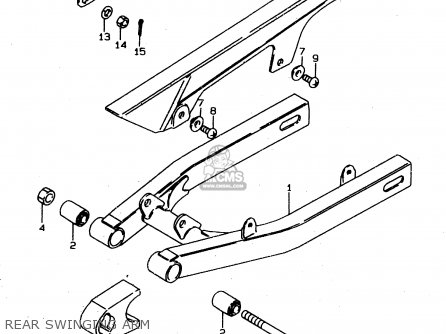 REAR SWINGING ARM - DS80 1998 (W) USA CANADA (E03 E28)