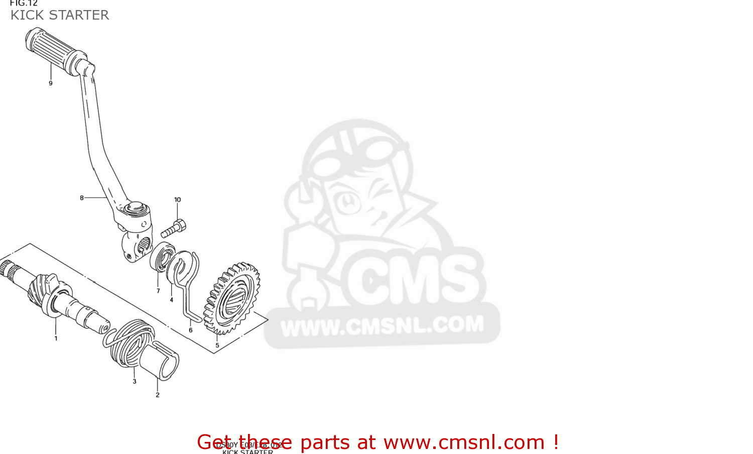 KICK STARTER DS80 1998 (W) USA (E03)