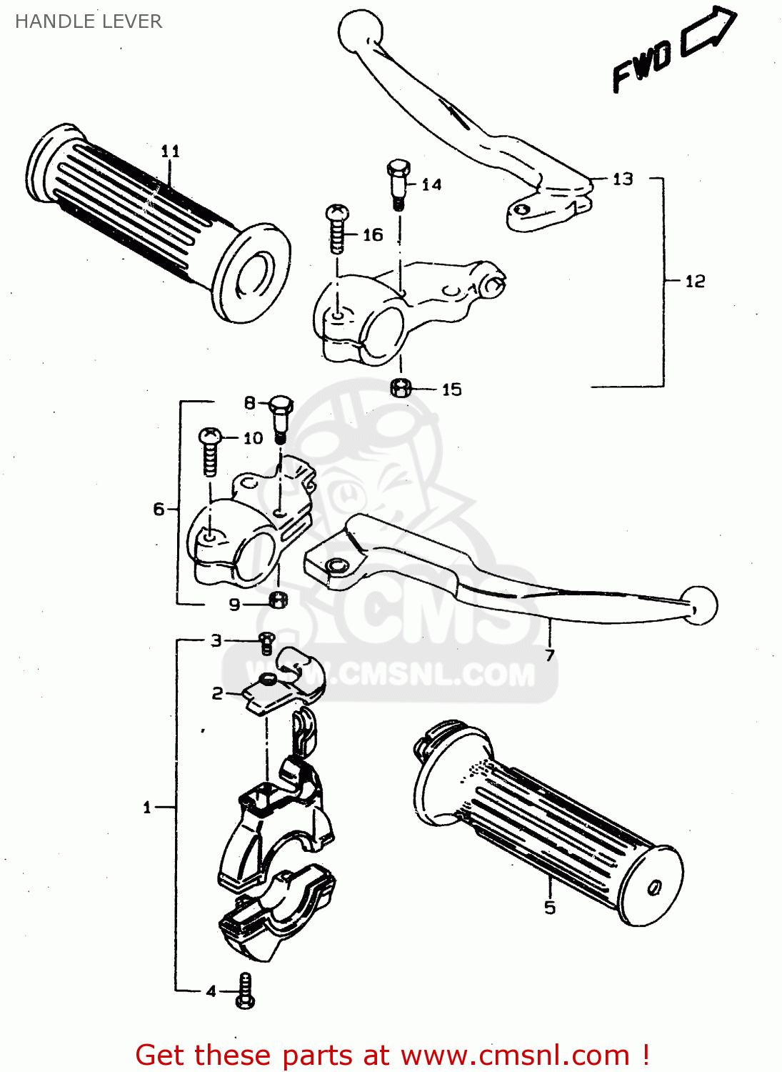 HANDLE LEVER DS80 1999 (X) USA CANADA (E03 E28)
