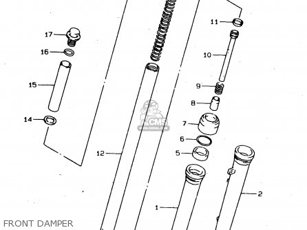 FRONT DAMPER - DS80 1999 (X) USA CANADA (E03 E28)