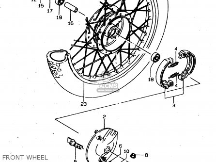FRONT WHEEL - DS80 1999 (X) USA CANADA (E03 E28)