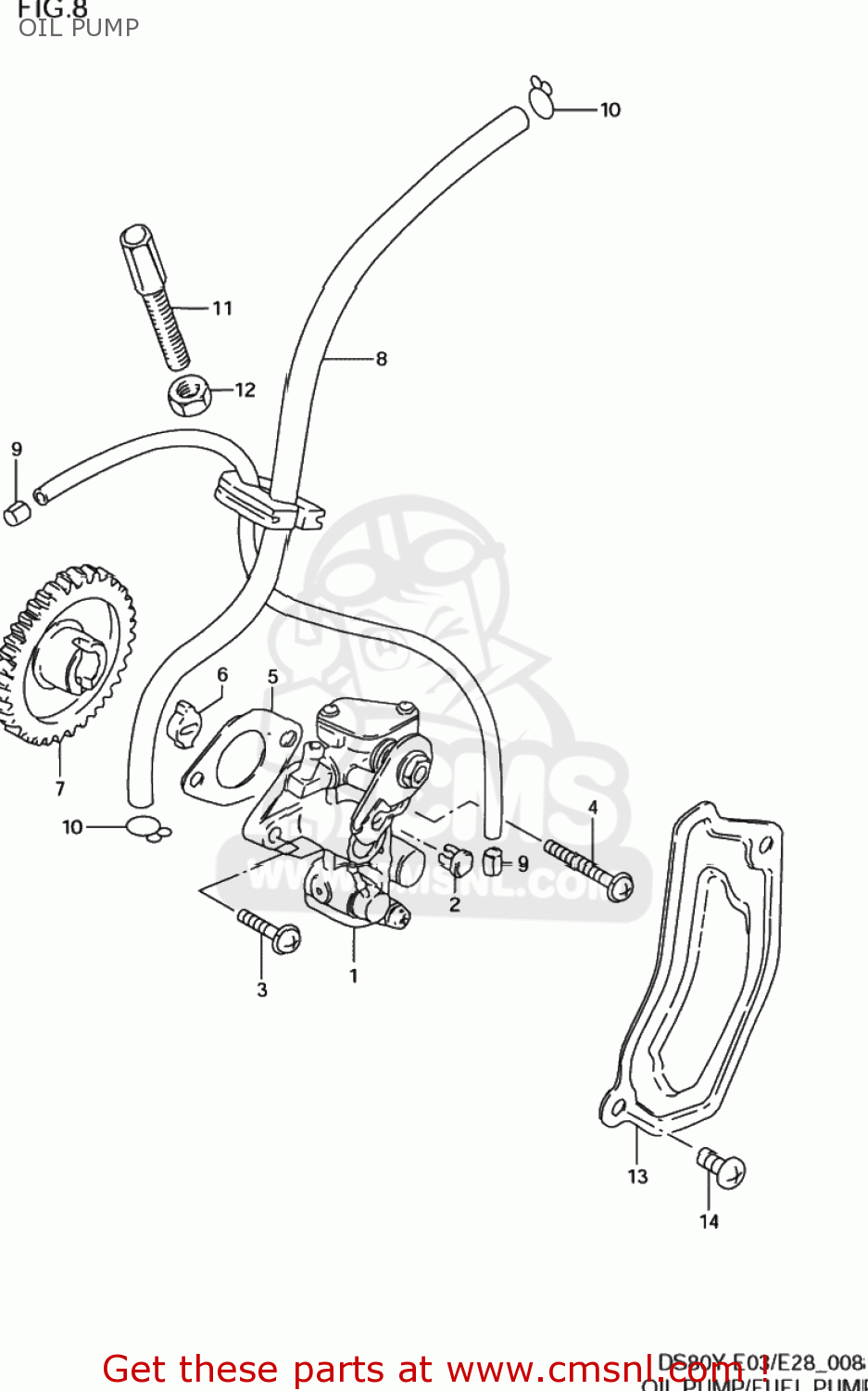 OIL PUMP DS80 1999 (X) USA (E03)