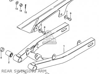 REAR SWINGING ARM - DS80 1999 (X) USA (E03)