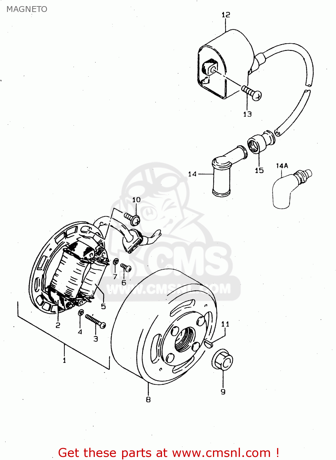 MAGNETO DS80 2000 (Y) USA CANADA (E03 E28)