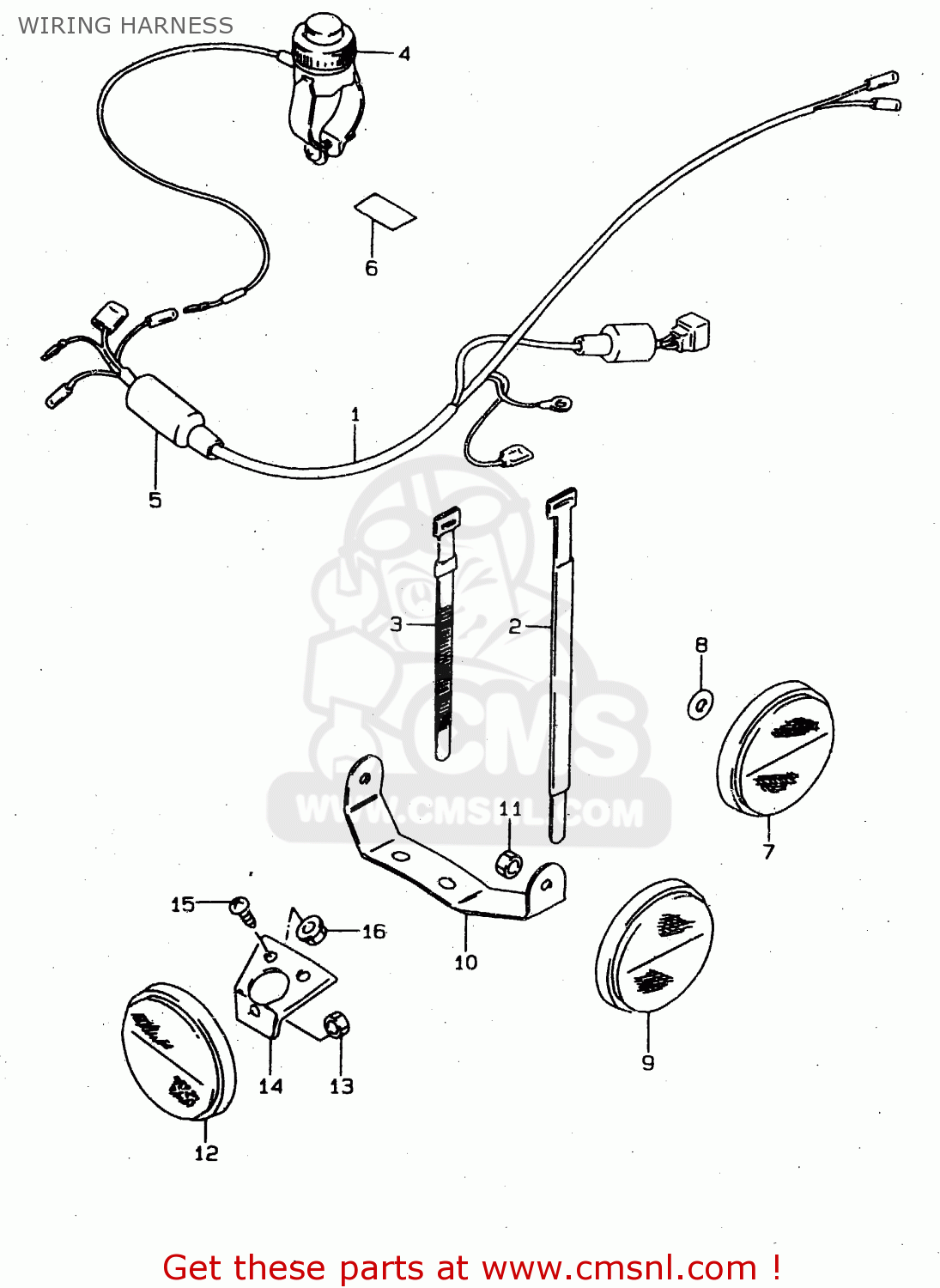 WIRING HARNESS DS80 2000 (Y) USA CANADA (E03 E28)