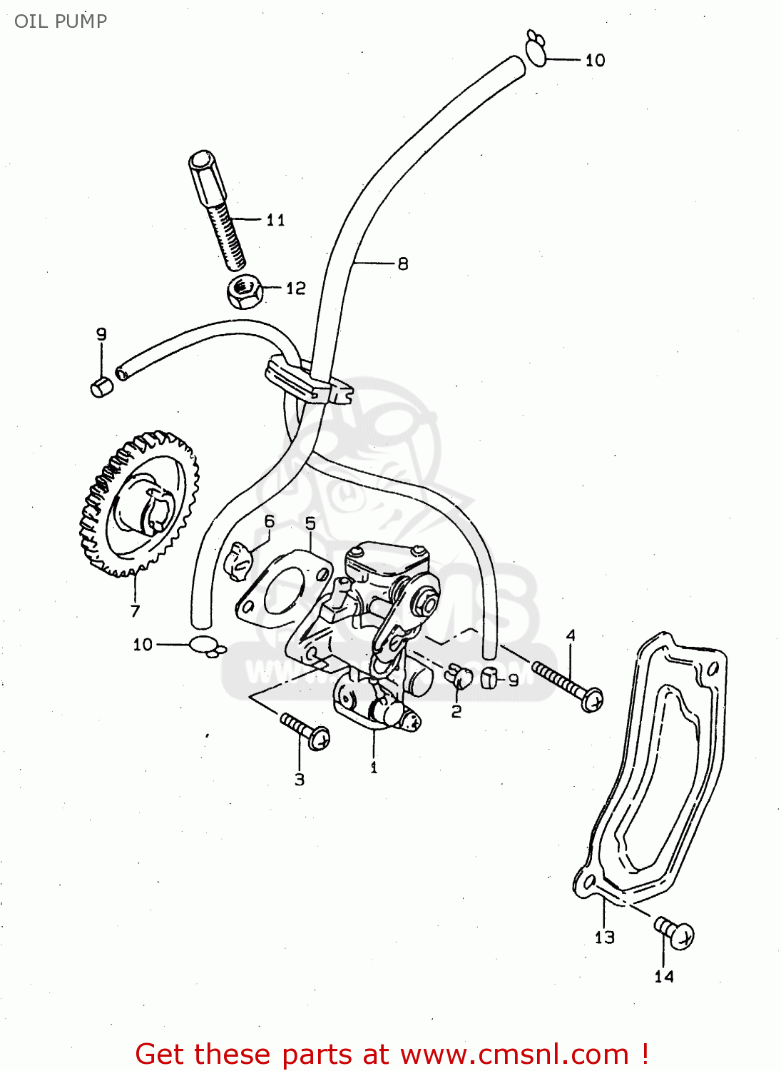 OIL PUMP DS80 2000 (Y) USA CANADA (E03 E28)