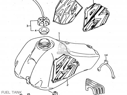 FUEL TANK - DS80 2000 (Y) USA CANADA (E03 E28)