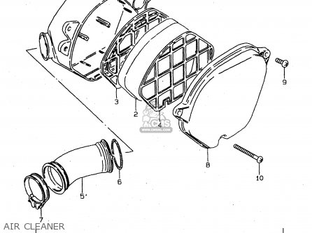 AIR CLEANER - DS80 2000 (Y) USA CANADA (E03 E28)