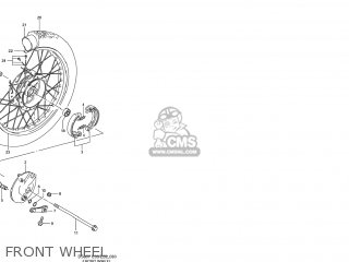 FRONT WHEEL - DS80 2000 (Y) USA (E03)