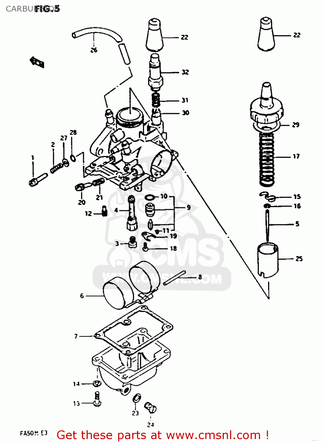 PERFORMANCE du carburateur SUZUKI FA50 FA 50 1980-1991 Scooter cyclomoteur navette Carb