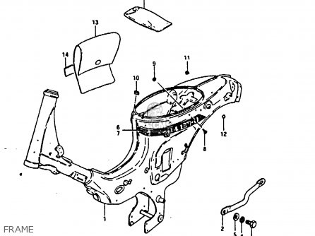 Suzuki FR80 1983 (D) UNITED KINGDOM (E02) parts lists and schematics