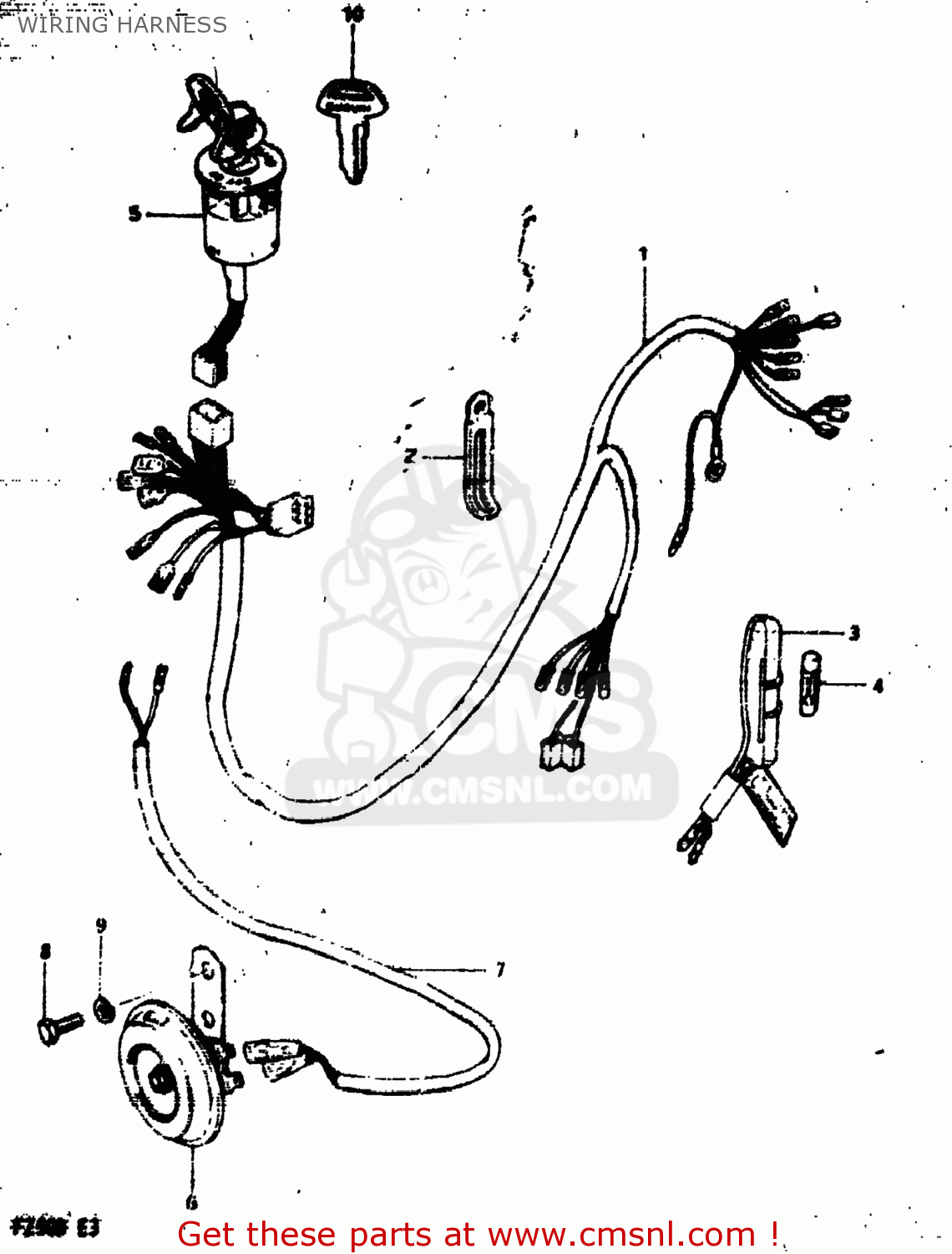 Suzuki FZ50 1982 (Z) USA (E03) WIRING HARNESS - buy original WIRING
