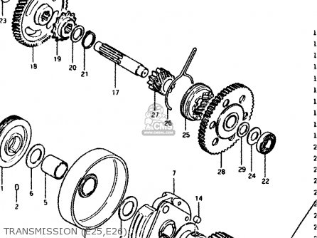 Suzuki FZ50 1986 (G) (E01 E16 E24 E25 E26) parts lists and schematics