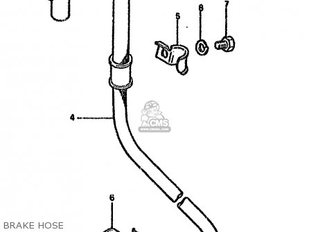BRAKE HOSE - GN125 1982 (Z) (E01 E02 E04 E18 E30)