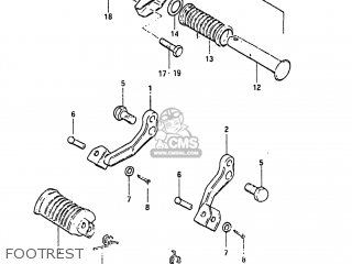 FOOTREST - GN125 1982 (Z) USA (E03)