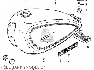 FUEL TANK (MODEL D) - GN125 1982 (Z) USA (E03)