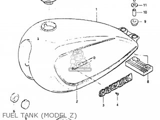 FUEL TANK (MODEL Z) - GN125 1982 (Z) USA (E03)