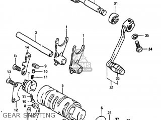 GEAR SHIFTING - GN125 1982 (Z) USA (E03)