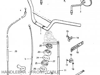 HANDLEBAR - FRONT CABLE - GN125 1982 (Z) USA (E03)