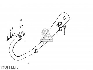 MUFFLER - GN125 1982 (Z) USA (E03)