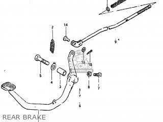 REAR BRAKE - GN125 1982 (Z) USA (E03)