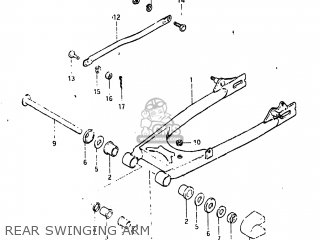 REAR SWINGING ARM - GN125 1982 (Z) USA (E03)