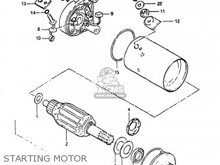 STARTING MOTOR - GN125 1982 (Z) USA (E03)