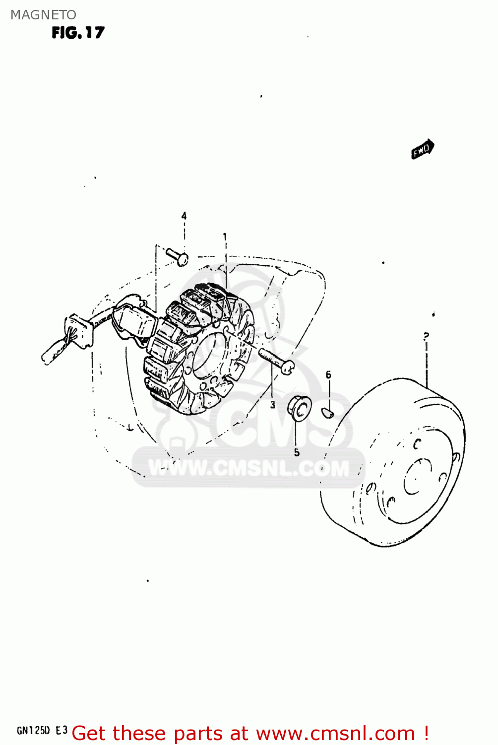 MAGNETO GN125 1983 (D) USA (E03)