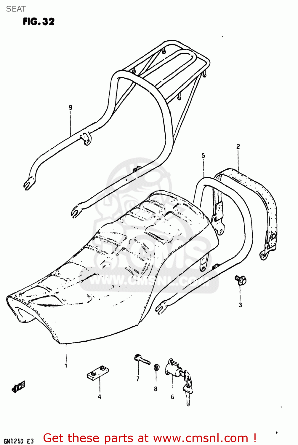 SEAT GN125 1983 (D) USA (E03)