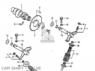 CAM SHAFT - VALVE - GN125 1983 (D) USA (E03)