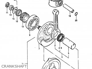 CRANKSHAFT - GN125 1983 (D) USA (E03)