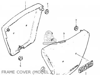 FRAME COVER (MODEL Z) - GN125 1983 (D) USA (E03)