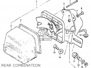 REAR COMBINATION - GN125 1983 (D) USA (E03)