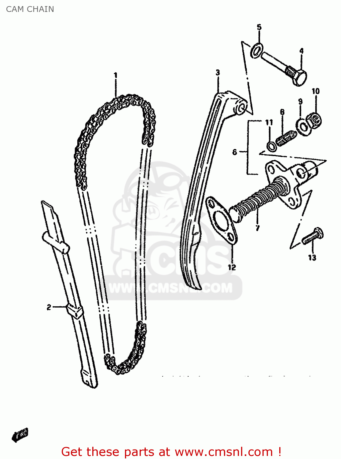 CAM CHAIN GN125 1989 (K) (E01 E04 E18)