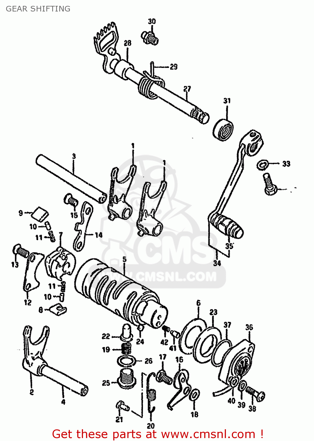 GEAR SHIFTING GN125 1992 (N)