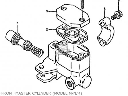 FRONT MASTER CYLINDER (MODEL M/N/R) - GN125 1992 (N)