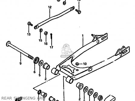 REAR SWINGING ARM - GN125 1992 (N)