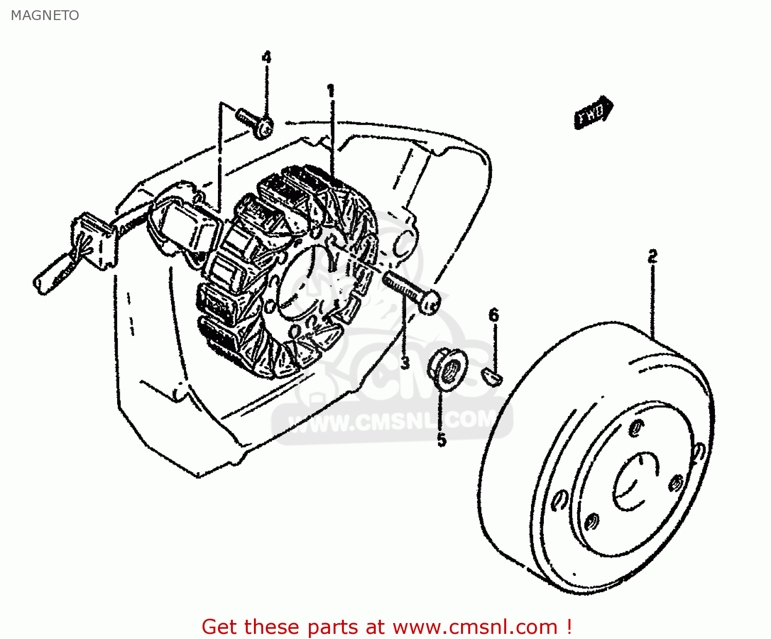 MAGNETO GN125 1994 (R) (E01 E02 E04 E21 E34)