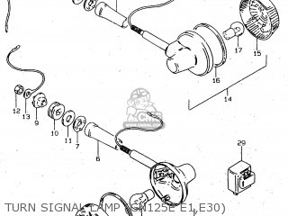 TURN SIGNAL LAMP (GN125E E1,E30) - GN125 1997 (V) (E01 E02 E04 E18 E21 E22)