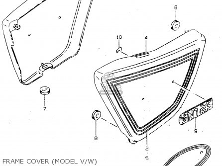 FRAME COVER (MODEL V/W) - GN125 1998 (W) (E02 E04 E18 E21 E22)